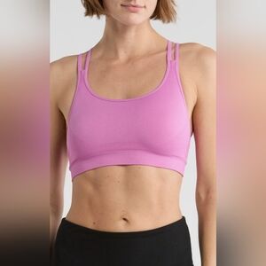 ZELLA PINK SEAMLESS STRAPPY SPORTS BRA